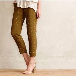 Anthropologie Green Pants